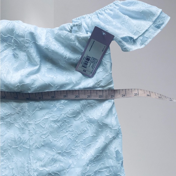 Wild Fable white Ruffle Short Sleeve Mini A-Line Dress - Picture 5 of 12